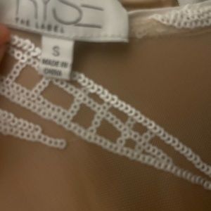 White sequins gown Ryse The Labels
